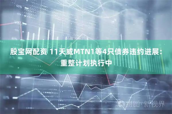 股宝网配资 11天威MTN1等4只债券违约进展：重整计划执行中